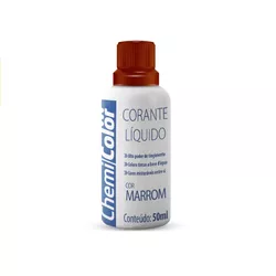 Corante Líquido Marrom 50ml Chemicolor - Santec