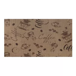 Tapete Antiderrapante Tropical Café Expresso 65cm Kapazi 020... - Santec
