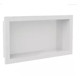 Nicho de Banheiro Plástico para Embutir 30x60 Branco 0153010... - Santec