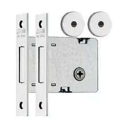 Fechadura Auxiliar 1004 ( Par ) Inox - Santec