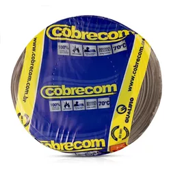 Cabo Flexível Marrom 2,5mm Rolo Com 100 Metros Cobrecom - Santec