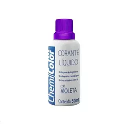 Corante Líquido Violeta 50ml Chemicolor - Santec
