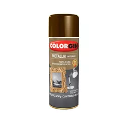 Tinta Spray Metallik Bronze 350ml 55 Colorgin - Santec