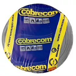 Cabo Flexível Cinza 2,5mm Rolo Com 100 Metros Cobrecom - Santec