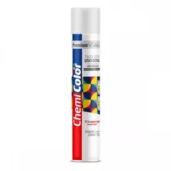 Tinta Spray Branco Brilhante Uso Geral 250ml Chemicolor - Santec