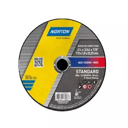 Disco de Corte 4.1/2 x 1,0 x 7/8 Norton Standard 66252869762 - Santec