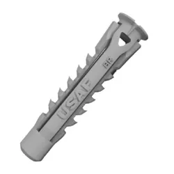 .Bucha Plástica 8mm U-TBI Cinza com 100 peças - Santec