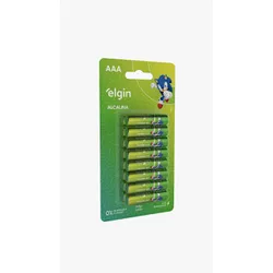 Pilha Alcalina Palito AAA com 16 peças Elgin - Santec