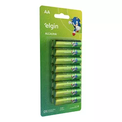 Pilha Alcalina Pequena AA com 16 Peças Elgin - Santec