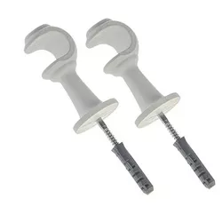 Suporte Varão Cortina 19mm Branco com 2 peças - Santec