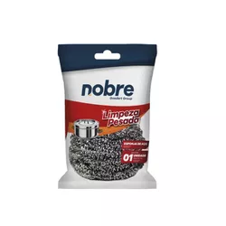 Esponja de Inox para Limpeza Pesada Nobre 31225 - Santec