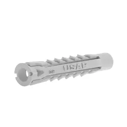 Bucha Plástica U-TBI 6mm Branca com 1000 Unidades - Santec
