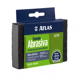 Esponja Abrasiva Média Abrasão Atlas 50/100 - Santec