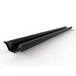 Vedante Para Porta Rolinho Preto 90cm Atlas AT2201/2 - Santec