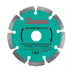 Disco Diamantado 110mm x 20mm Segmentado Eco Cortag 61699 - Santec