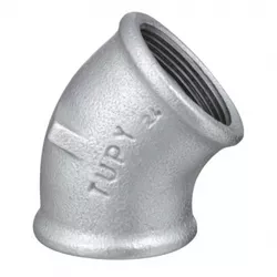 Cotovelo 45° Fêmea Galvanizado 1.1/2'' Tupy - Santec