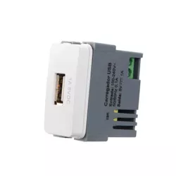 Módulo Carregador USB 1A Bivolt 19410 Linha B3 Margirius - Santec