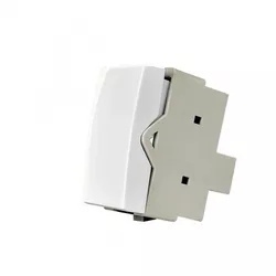 Módulo Interruptor Simples Branco Linha Sleek Margirius - Santec