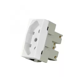 Módulo Tomada 10A 2P+t Branco Linha Sleek Margirius - Santec