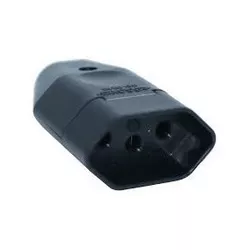 Pino Fêmea 2P+T 10A Preto Margirius - Santec