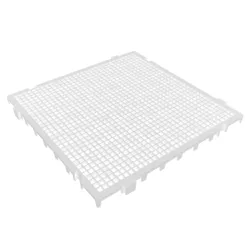 Piso Plástico Modular Branco 50 x 50 cm 42527 Presto - Santec