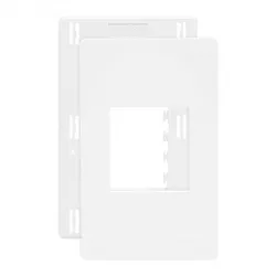 Placa 4 X 2 Com 2 Postos Branco C/ Suporte Linha Infiniti Ma... - Santec