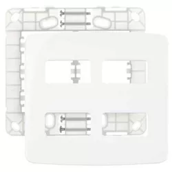 Placa 4 x 4 Branca - 4 Postos Horizontais 19436 Linha B3 Mar... - Santec
