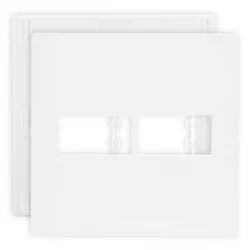 Placa 4 X 4 Com 2 Postos Branco C/ Suporte Linha Infiniti Ma... - Santec