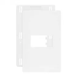 Placa 4x2 1 Posto Horizontal Branco C/ Suporte Linha Infinit... - Santec