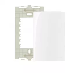 Placa 4x2 Cega Branco Linha Sleek Margirius - Santec