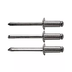 Rebite Aluminio Tipo Repuxo 512 - Cartela com 50 Unidades - Santec