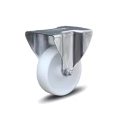 Rodízio Fixo 412 Nylon Branco com Placa Colson - Santec