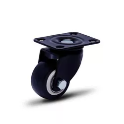 Rodízio Giratório 210 Preto com Placa Capacidade 50Kg Colson... - Santec