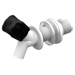Torneira Plástica Para Filtro Branca E Preta - Rosca 5/8'' H... - Santec