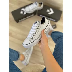 Tênis All. Branco/Preto - CAL060 - Talline Sapatilhas Atacado