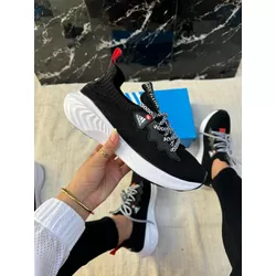 Tênis Esportivo Preto/Vermelho - FIL1137 - Talline Sapatilhas Atacado