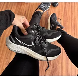 Tênis NK Zoom Speed Run Preto com Branco - FIL1125 - Talline Sapatilhas Atacado