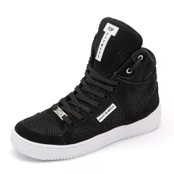 Tenis Botinhas Sneakers Cano Alto Top Fitness Pret... - CALÇADOS LIROM