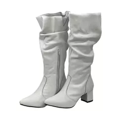 Botas Femininas Slouth Lirom Cano Enrugado Cano Al... - CALÇADOS LIROM