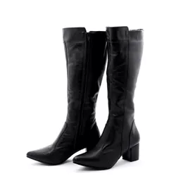 Botas Femininas De Montaria Lirom Cano Alto Com Sa... - CALÇADOS LIROM