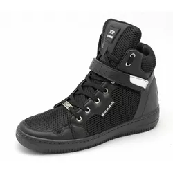 Tenis Top Fitness Cano Alto Em Couro Preto - 691 - CALÇADOS LIROM