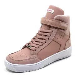 Tenis Feminino Sneakers Lirom Fit Em Couro Rosê - ... - CALÇADOS LIROM