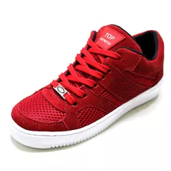 Tênis Casual Conforto Top Fitness Cano Baixo Verme... - CALÇADOS LIROM