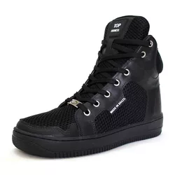 Tenis Botinhas Cano Alto Top Fitness Sola Preta - ... - CALÇADOS LIROM