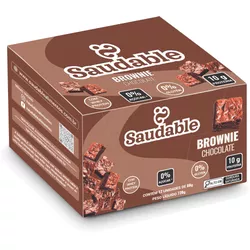 Brownie de Chocolate - Caixa com 12 unidades - 02 - SAUDABLE