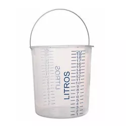 BALDE PP GRADUADO COM ALÇA 12L - 13111 - SCQ Soluções Laboratoriais | Tudo para seu laboratório!