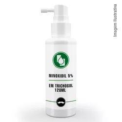 Minoxidil 5% em Trichosol 120ml - Seiva Manipulação | Produtos Naturais e Medicamentos