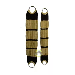 MO9136 - Barrigueira em Lã Torcida Bege com Marron... - SELARIACURRAL