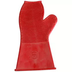 LUVAS DE BORRACHA CANO LONGO VERMELHO - 720 - Selaria Irmãos Andrade