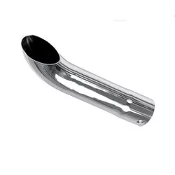 Ponteira Escapamento Cromada 5' Curva Longa 53cm - Sermi